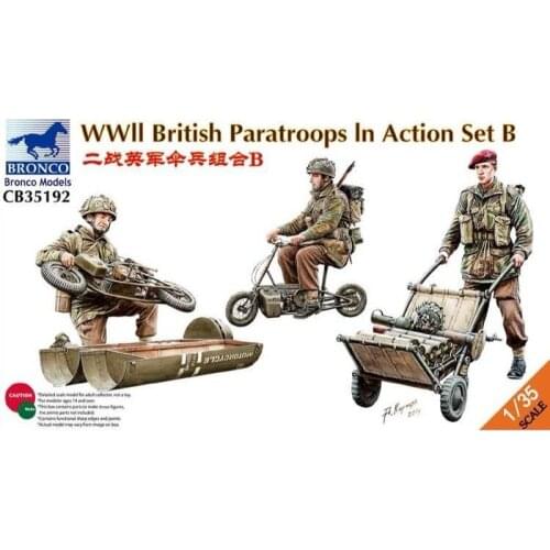 BRONCO CB35192 1/35 WWII British Paratroops In Action Set B - Scale model Kit