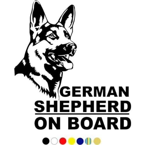 CS-825# German Shepherd on board funny car sticker vinyl decal silver/black for auto car stickers styling
