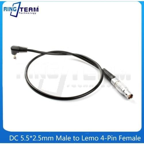 DC5.5*2.5mm Male to Lemo 4-Pin Female Plug Straight Head Power Cable