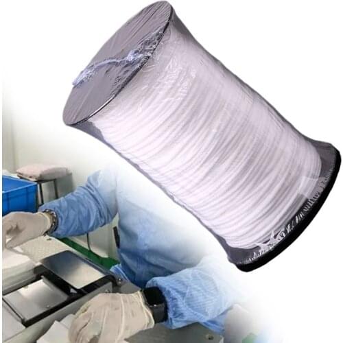 240 Length 0.1Inch Width Braided Elastic Band White 250gram Elastic Cord Heavy Stretch High Elasticity Knit Elastic Band E56C