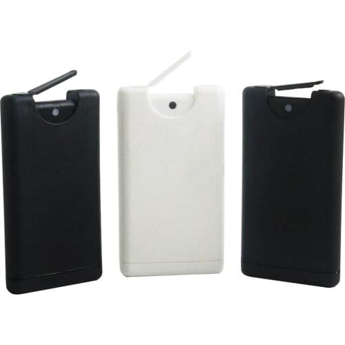 15ml Empty Card Shape Perfume Bottle With Sprayer White Black Plastic Spray Bottle for Outdoor Travel Prevent Epidem120pcs/lot