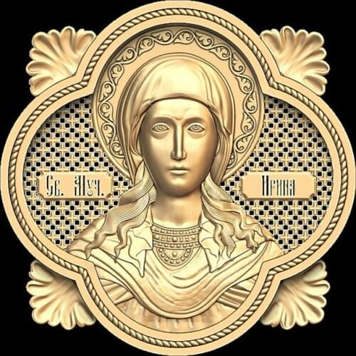 3d STL Model Religion Icon for CNC Router 3D Printer Aspire Cut3d Artcam Svyataya-Irina