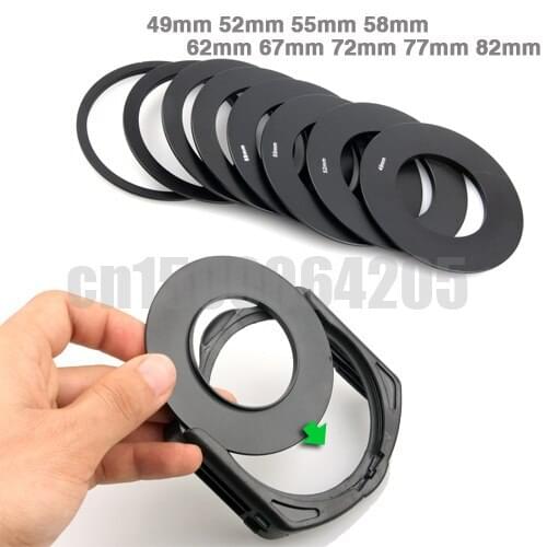 9 Ring 49 52 55 58 62 67 72 77 82 mm +Holder + Wide Angle Holder for Cokin P series