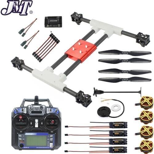 JMT DIY H467 467mm RC Quadcopter Kit 2-4S with APM/PIX Flight Controller 40A ESC 4108 720KV Motor Carbon Fiber Props FS-i6 TX