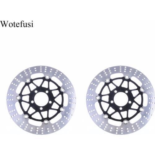 Motorcycle New Pair Front Brake Disc Disk Rotor For Kawasaki ZL ZRX ZXR ZZR 400 ZR550 ZX6R ZL600 EJ650 ZR750 GPZ900 [PA351]
