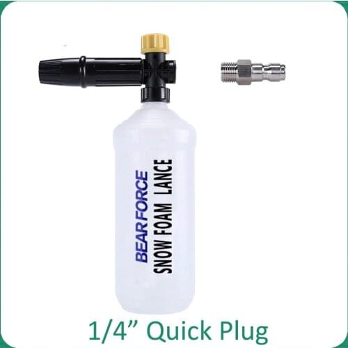 Pressure Washer Power Washer Foam Cannon Snow Foam Lance High Pressure Soap Foamer Soap Foam Gun with 1/4" Quick Connector