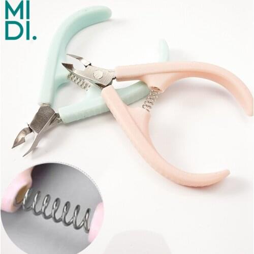 Non-slip Nail Cuticle Scissors Professional Silica Gel Dead Skin Scissorn Remover Nipper Cutter Clipper Manicure Pedicure Tool