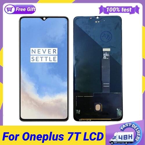 Original 6.55" For Oneplus 7T LCD DisplayTouch Screen Digitizer Assembly Replacement LCD Screen For One Plus 7T 1+7t lcd screen