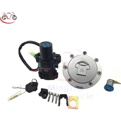 Motorcycle Ignition Switch Oil Fuel Gas Tank Cap Cover Seat Locks Key Set for Honda CBF500 04-05 CBF600 2004-2009 CBF1000 06-10