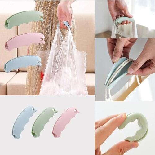 3 Colors Silicone Anti-handle Carry Tool Grocery Shopping Bag Lifting Holder Effortless Non-slip Grooves Surface Carrier Tool