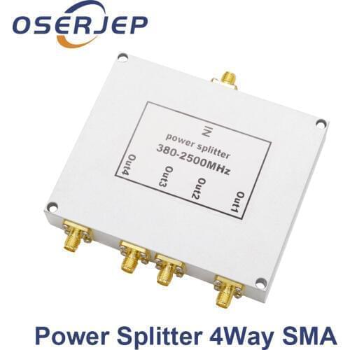 Low Pim 380mhz~2500mhz 2 3 4 Way Sma Power Splitter Sma Female Connector Power Divider Splitter Divider For Wifi Gps Booster
