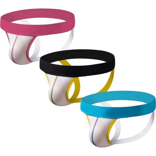 3PCS Gay Thong Double G-string High Quality Mesh Breathable Mens Bikini Sexy Underwear Men Penis Mens Stage String Homme Thongs