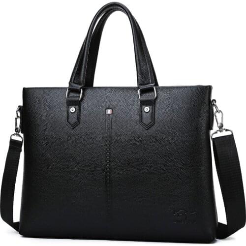 Men Shoulder Bag Vintage Crossbody Bags High Quality Male Bag PU Leather Handbag Capacity Men Messenger Bags Tote Bag