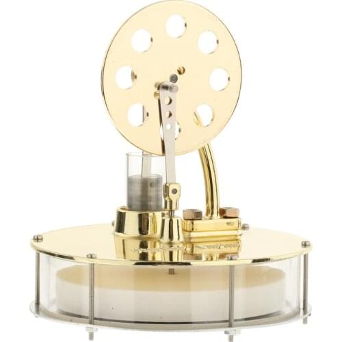 Heat Steam Low Temperature Stirling Engine Science Educational DIY Kit