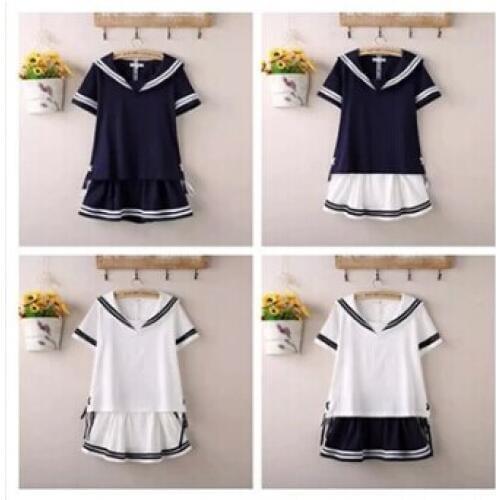 2016 Hot sale Free Shipping Sailor Girl Adult Ladies Fancy Dress Costume Sailor Uniform Navy Costume Student uniform