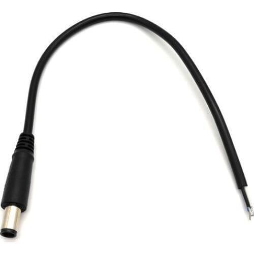 50pcs Universal DC Tip 7.4x5.0mm / 7.4*5.0mm Plug Power Cable for Dell HP Laptop Charger Power Supply Adapter DC Cord Cable 30cm