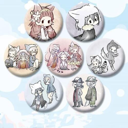 58mm Badges Bungo Stray Dogs Kyouka Izumi Ryunosuke Akutagawa Cute Brooch Icons Pins