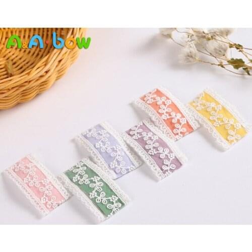 6pcs/lot Lace Flower Snap for Baby Girl Hair Clips Headwear for Children Baby Hairpin Hair Accessories for Girls Gifts 0-6 Years