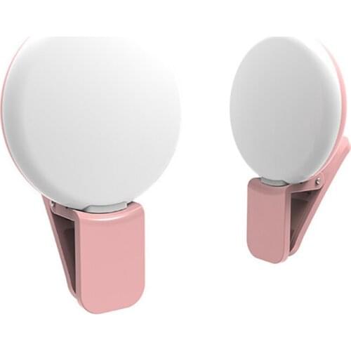 9 LED Rechargeable Clip Fill Video Light Selfie Light with Powerful Clip, Adjustable Brightness for Makeup, Selfie, Vlog, Video