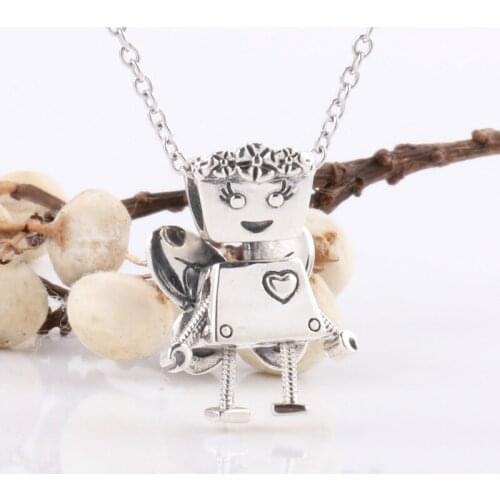 Authentic 925sterling Silver Beads Creative Robot Flower Fairy Fashion Beads Fit Original Pandora Bracelet For Women Diy Jewelry