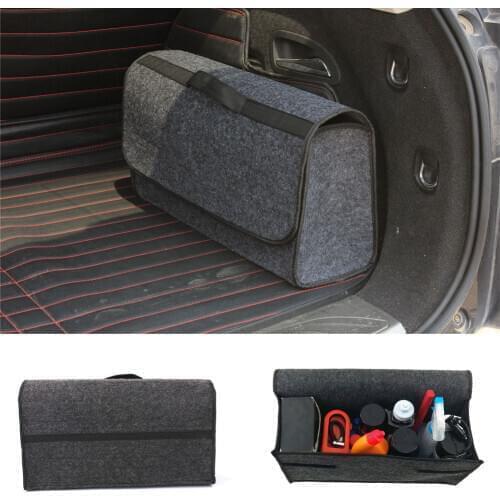 Large Grey Anti Slip Car Trunk Compartment Boot Storage Organizer Box Storage Bag Case Tool Bag