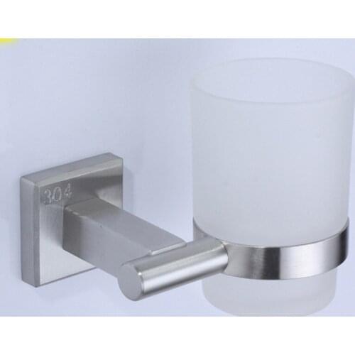 Mouthwash Cup Frosted Single Cup Toothbrush Cup Holder Bathroom Toothbrush Hook Hook Cup Bathroom Accessories Hardware