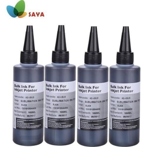 4 Black Sublimation Ink Heat Transfer ink for Epson Printer