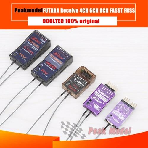 Cooltech Cooltec RFA04 R6008HV R7008-HV 2.4G 4Ch 6Ch 8Ch with Metal Shell Part Compatible with FUTABA FASST T8FG 14SG 18SZ