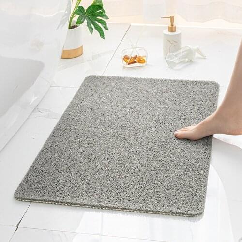 Home Bath Mat Coral Fleece Bathroom Carpet Water Absorption Non-slip Memory Foam Absorbent Washable Rug Toilet Floor Mat