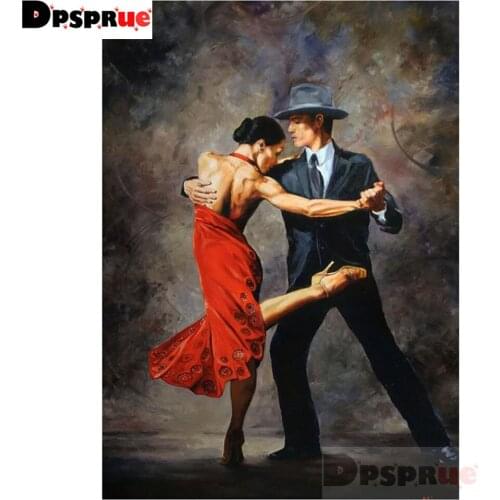 Dpsprue Diy 5d diamond painting Cross Stitch Dance Diamond mosaic home decoration embroidery pattern handmade Friend gift DK17