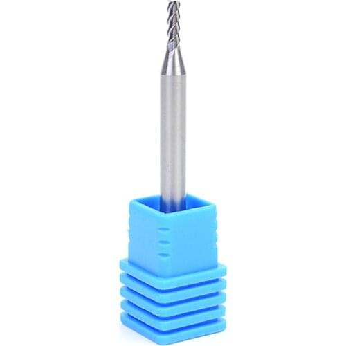 4mm aluminum alloy CNC milling cutter three-blade carbide end mill HRC45 tungsten steel planer head CNC engraving machine