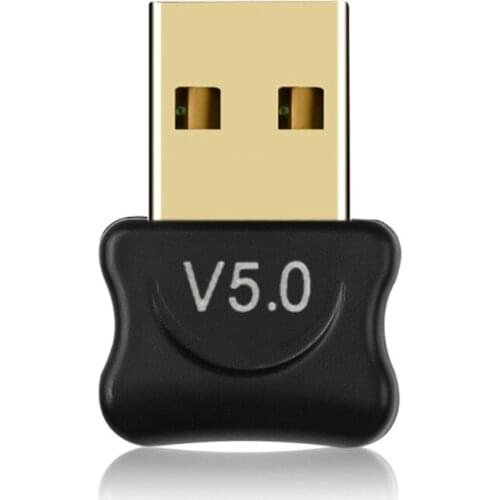 H7JF Bluetooth5.0 Transmitter Receiver Adapter Wireless USB Micro Adapter Mini EDR Dongle Transfer for PC Phone1.18X0.59in