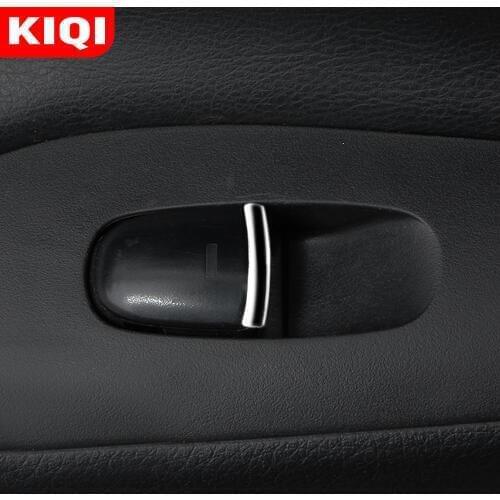 KIQI 7Pcs/Set ABS Chrome Car Door Window Switch Lift Button Cover Trim Sticker for Nissan Terra 2018 2019 2020 Accessories