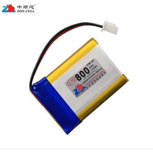 In 800mAh 503042503040553040 3.7V polymer battery tachograph toys Rechargeable Li-ion Cell