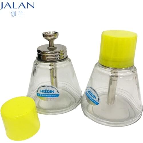 Metal Cone Glass Alcohol Bottle Metal/Plastic Core LCD Display Screen Dust Glue Clean Tool Mobile Phone Repair Solvent Container