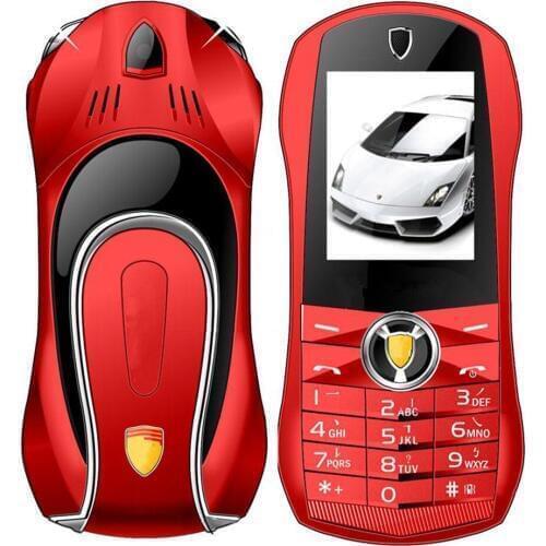 No Camera Unlocked Mobile Cell Phone F1 Straight Toys Car Childrens Cartoon Character Mini Model With Lights Metal Body