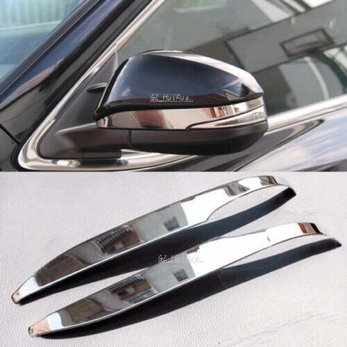2pcs For Toyota Highlander 2014 2015 Side Door Mirror Rearview Stripe Cover TRIM