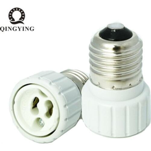 10pcs/lot E27 to GU10 Lamp Base Holder Converter Fireproof E27-Gu10 Led Light Bulb Base Conversion Socket Excellent Quality