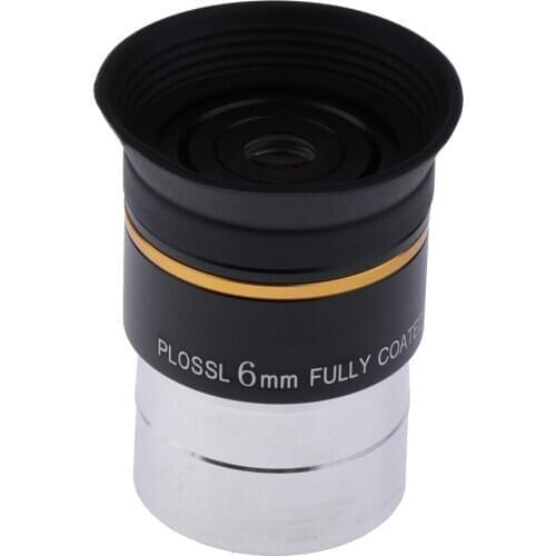 1.25" inch 31.7mm PLOSSL 6mm Eyepiece Lens for Astronomical Telescope Set
