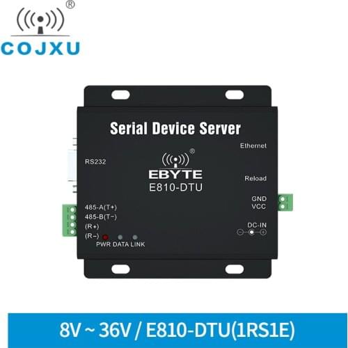 RS232 RS485 RS422 To Ethernet Converter Single Serial Port Server E810-DTU(1RS1E) TCP UDP Modem