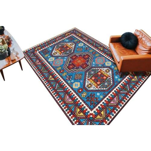 Retro Persian Turkish Style Parlor Carpet Living Room Bedroom 140x200CM Office Hotel Carpets