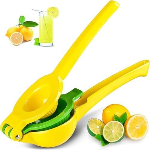 Manual Lemon Lime Squeezer Aluminum Alloy Two In One Fruit Juicer Multifunctional Juicer Lemon Clip Kitchen Accessories