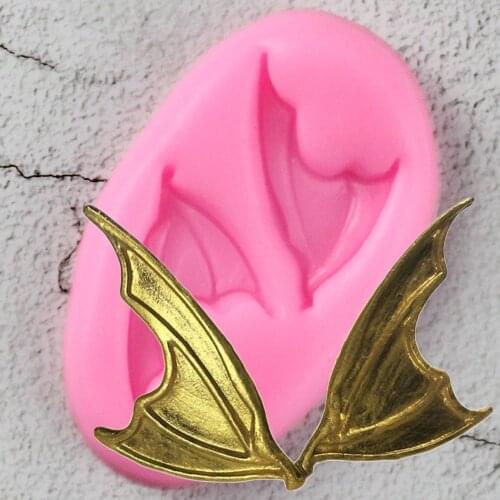 Bat Wings Fondant Silicone Mold Decoration Tool Chocolate Mold Cake Gumpaste Mold Soft Ceramics Kitchen Cooking Tools