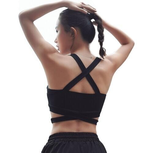 Sports Wear For Women Gym Bra Top For Fitness Cross High Impact Push Up Shock-Proof Underwear Active Wear Running Yoga Brassiere