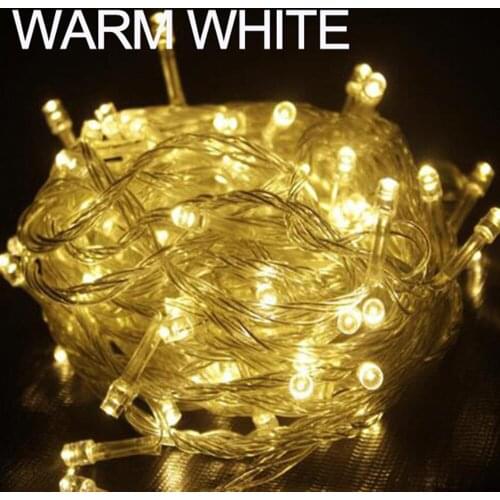 LED String Light 10M Waterproof 100 LED Holiday String Lighting 7 Colors Christmas Lights Party Outdoor Decoration 110V/220V