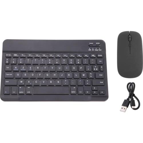Universal Wireless Bluetooth Keyboard with Mouse French for Smartphone