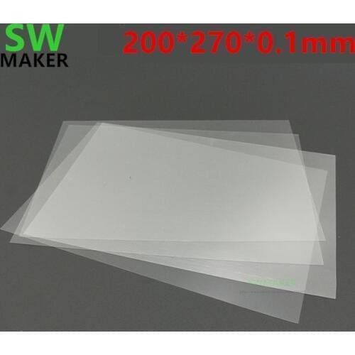 1pcs Wanhao Duplicator 8 D8 3D Printer FEP Sheet FEP Film 0.1mm thickness 200x270mm
