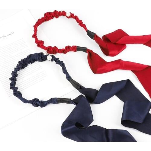 New Women Bow Hairbands Peral Hair Accessories Headdress Girl Korean Sweet Headbands Fashion Personality Headwear Hair Ribbons