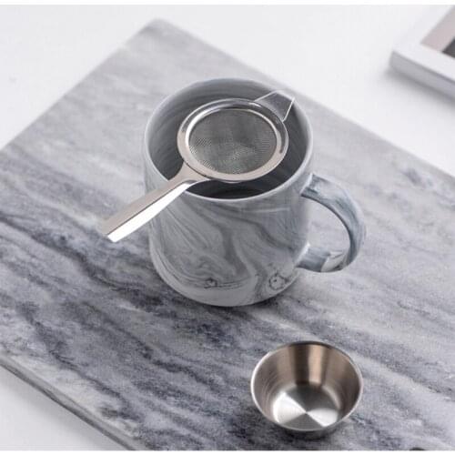304 Stainless Steel Reusable Tea Infuser Tea Strainer Teapot Loose Tea Leaf Spice Tea Filter Kitchen Accessories Handle Clip
