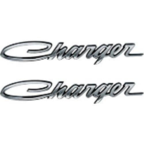 50pcs- Chrome Classic Script fits CHARGER EMBLEM Badge Logo